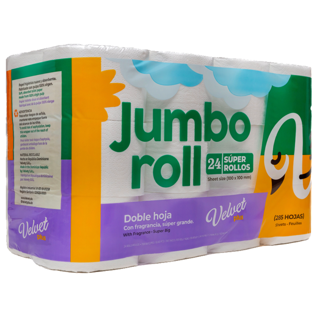 [02779] PAPEL DE BANO JUMBO ROLL VELVET 1/24