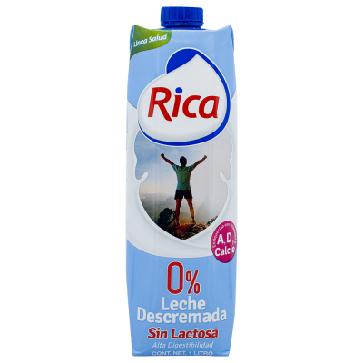 [SJ0100] LECHE SIN LACTOSA RICA 12/1LT