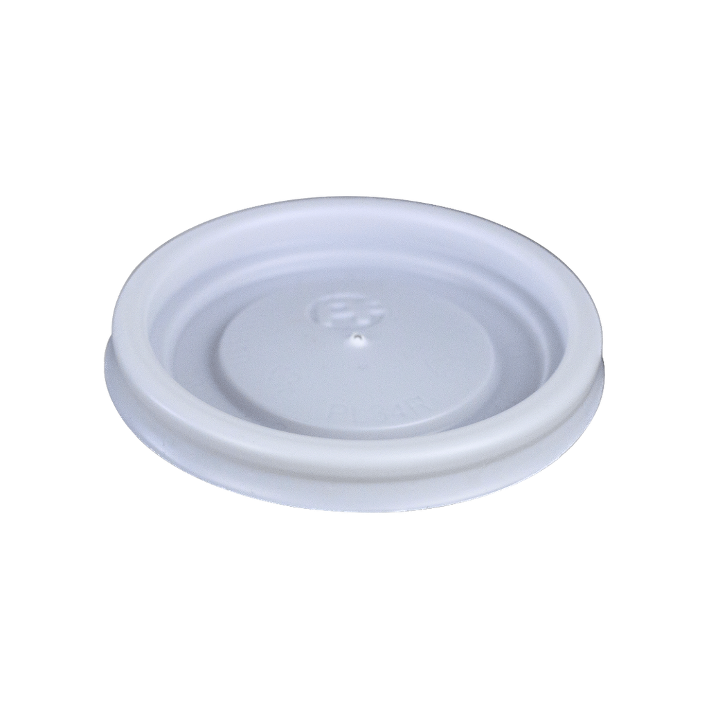 [11401] TAPA BLANCA BEBIDA CALIENTE 4 OZ (PL34R)